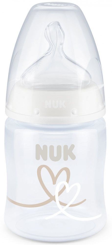 Nuk FC+ fľaša s kontrolou kvality 150 ml biela